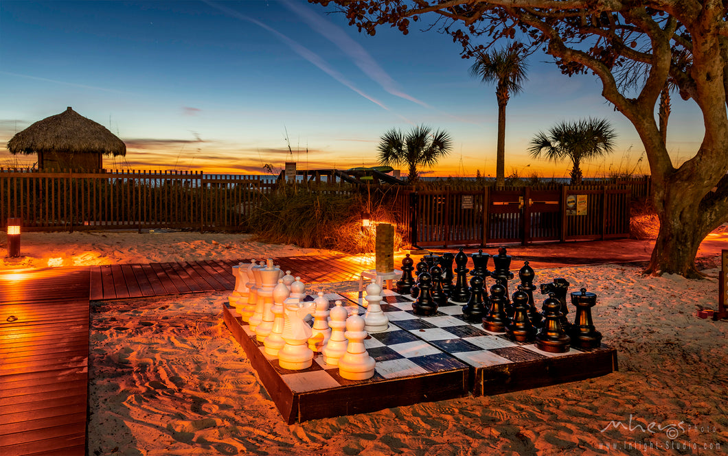 Beach and chess