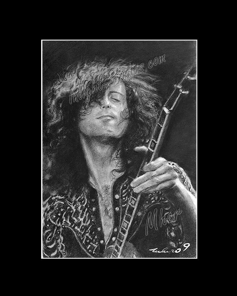 Jimmy Page, Led Zeppelin. – Art Inlight